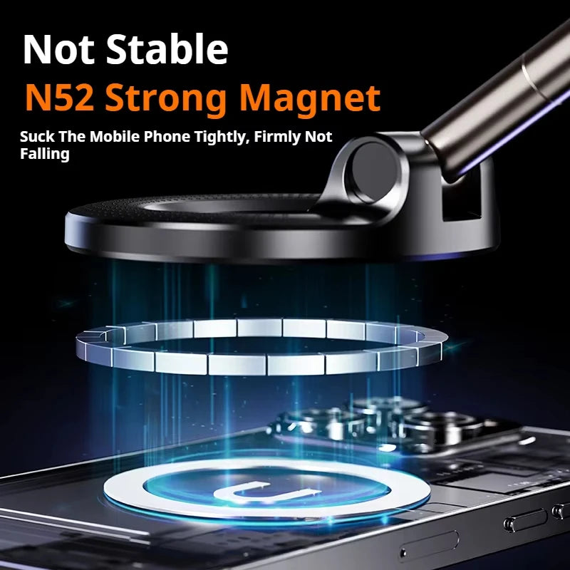 MagSafe Car Phone Holder – 360° Rotatable & Foldable