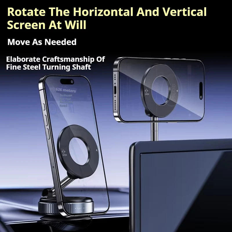 MagSafe Car Phone Holder – 360° Rotatable & Foldable