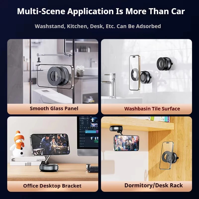 MagSafe Car Phone Holder – 360° Rotatable & Foldable